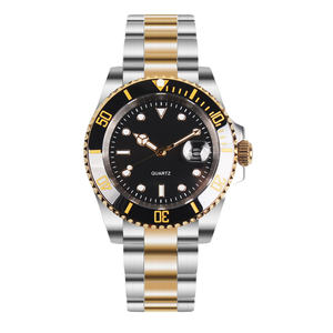 कस्टम पुरुषों की लक्जरी फैशन घड़ी 3 एटम गोता स्टेनलेस स्टील क्वार्ट्ज खेल घड़ियों के साथ ग्लास डायल विंडो सिक्का प्रकार के साथ - Product Image 1