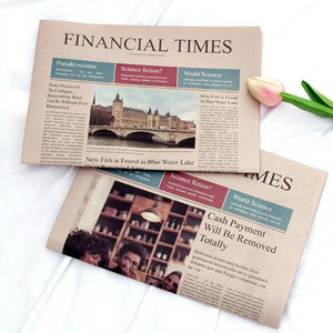 QT745 giornale stampa a colori di personalizzazione in bianco e nero stampa giornale giornale pubblicitario per il banco notizie - Product Image 2