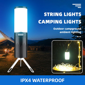 Lampe LED rechargeable pour <span class=keywords><strong>camping</strong></span>, batterie externe, lampe de poche suspendue pour randonnée tente lumière d'urgence pêche voiture utilisation activité de plein air - Product Image 2
