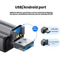 Lecteur de carte mémoire USB3.0 TF/SD 6 en 1, adaptateur Type-C/Micro USB, lecteur de carte haute vitesse pour PC, ordinateur portable, accessoires pour smartphone