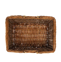 Panier de pique-nique aux copeaux de bois avec poignée oeufs de pâques tissés à la main bain de bonbons enfants jouet osier stockage cadeau emballage petit panier d'halloween