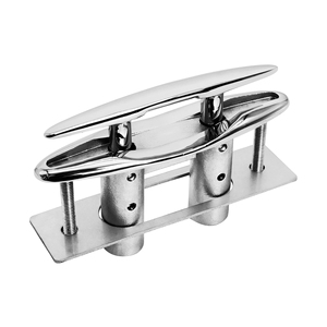 5"/6"/8"/10" 316 Stainless Steel Retractable Boat <strong>Cleat</strong> Heavy Duty Flush Mount Deck <strong>Cleats</strong> with Backing <strong>Plate</strong> and Lock Nuts - Product Image 5