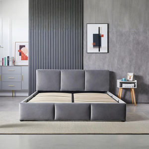 Factory Wholesale Cheap Customized European Style Upholstered <b>Platform</b> <b>Bed</b> With Storage - Product Image 5