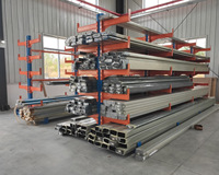 Estantería Cantilever Industrial de Doble Cara para Almacén, Tipo Bandeja Reforzada, Viga Estable y Duradera con Protección Anticorrosión para Frío