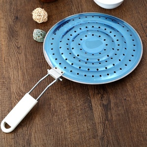 Ustensiles de cuisine écumoire anneau de flamme plaque de mijotage acier inoxydable poignée pliable gril à <span class=keywords><strong>gaz</strong></span> <span class=keywords><strong>diffuseur</strong></span> de chaleur - Product Image 3