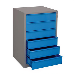 Armoire à outils Fervi à 5 tiroirs en acier bleu pour l'organisation d'atelier - Product Image 1