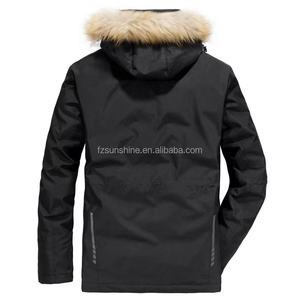 Ropa de montar a caballo personalizada, capucha de piel con relleno grueso de algodón y poliéster, chaquetas de montar a caballo para invierno, venta al por mayor - Product Image 3