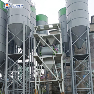 Steel <b>Frame</b> Construction Wear Resistant Material 15-20t/h High Speed Mixing Twin Shaft Mixer Concrete Mixer Mixing <b>Plant</b> Product - Product Image 1