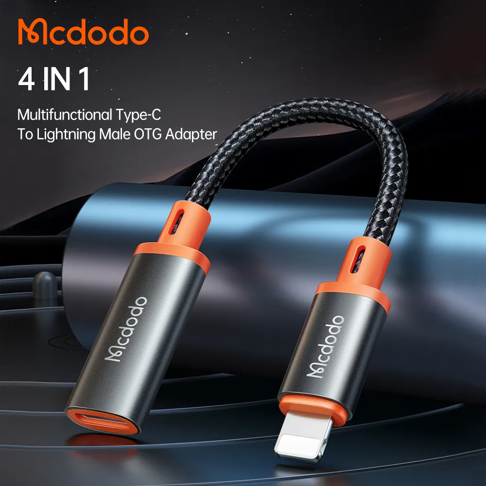 Mcdodo 144 tragbares Otg-Usb-Kabel Typ C für Iphone Audio-Adapter Unterstützung U-Disc-Flash-Laufwerk OTG Usb C für Iphone ipad