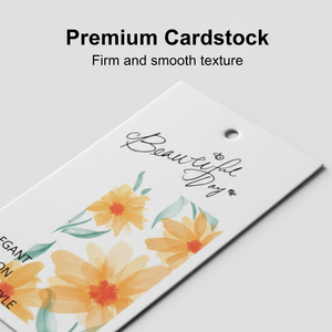 Custom Logo Transparent Waterproof Hang Tags <b>Gold</b> Foil Printing Washable Finish Matte Finish Custom Seal <b>String</b> for Garments - Product Image 5