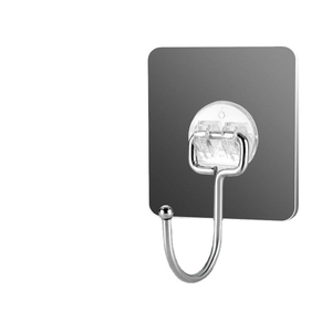 Ganchos de tablero de plástico transparente de alta resistencia elegantes, doble autoadhesivo para oficina, fácil instalación en la pared, acero inoxidable - Product Image 4
