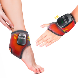 Taşınabilir el bilek masajı konfor akıllı Heated ısıtmalı ayak masajı çift motorlu elektrikli titreşim ayak bileği masajı - Product Image 1