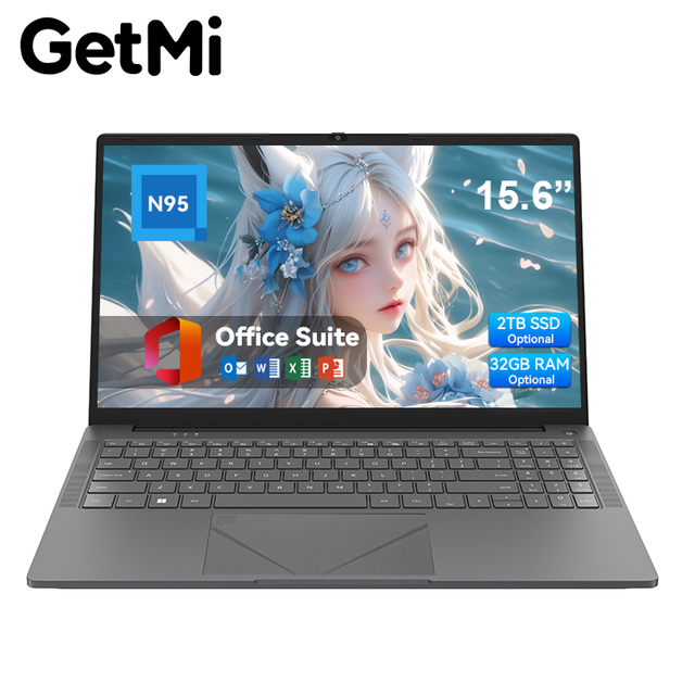 16GB+1TB 15.6 Inch 1080P IPS Screen Win11 Business Laptop for Students & Education Ordinateur Portable Notebook  Computadores