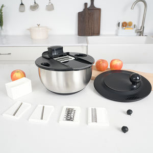 5 bıçakları paslanmaz çelik mutfak aksesuarları salata döndürücü meyve kevgir kurutma mikser ve kesici aracı-sebze ve salatalar için - Product Image 1