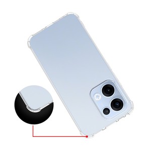 Coque de téléphone transparente résistante aux chutes pour Realme Narzo 60 N55 <span class=keywords><strong>V30</strong></span> RENO 8T 4G housse de sacs gonflables transparents pour OPPO RENO 14 PRO 5G A78 - Product Image 5