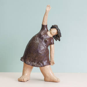 수지 추상 뚱뚱한 숙녀 동상 입상 여자 조각 현대 장식 예술 가정 선물 테이블 중앙 조각 공예 - Product Image 3