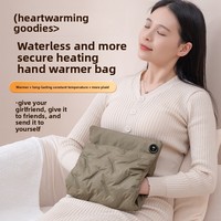 Pochette chauffante réutilisable avec housse en duvet moelleux pour bureau, maison, étude
