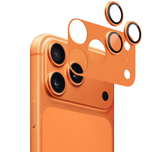 <span class=keywords><strong>Film</strong></span> de protection d'écran anti-reflet en métal orange Eagle 360, en promotion °   Protection complète pour iPhone 17 – Cadre d'objectif de caméra anti-rayures - Product Image 1