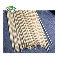 Bâtons de bambou ronds de qualité alimentaire, bâtonnets jetables, biodégradables, durables, pour barbecue, pour grill au charbon de bois, unités