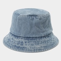 Chapeau Bob Personnalisé en Denim Foncé Camouflage, Tissu Coton Lavé, Broderie 3D, Style Vintage Streetwear Y2K, Décontracté, Sport, Extérieur, Unisexe