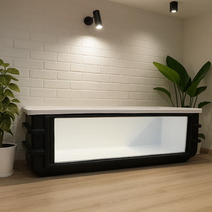 Réservoir d'étang d'élevage de koi en fibre de verre 25W moderne pour système d'aquaculture à recirculation pour patio vivant extérieur caractéristique élégante de l'eau - Product Image 6