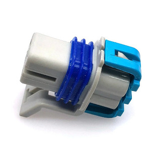 Auto Connector 4 Pin Blue Gray Plastic Waterproof Plug <b>For</b> <b>Car</b> Oxygen <b>Sensor</b> - Product Image 3