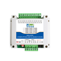 Módulo Transmisor de Temperatura de Alta Precisión PT100/PT1000, Rango de -200°C a +850°C, Precisión de 0.2°C, RS485/CANFD Industrial ModBus