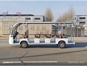 Voiture électrique à quatre roues pour 8-11-14 passagers, véhicule de tourisme pour zones panoramiques, bus de <span class=keywords><strong>navette</strong></span> pour aéroport et campus, 3500W-5000W - Product Image 6