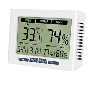 Termómetro Higrómetro Digital para Interiores con Pantalla LCD Grande, Retroiluminación, Calibración y Función <span class=keywords><strong>de</strong></span> Memoria <span class=keywords><strong>de</strong></span> Máxima y Mínima - Product Image 4