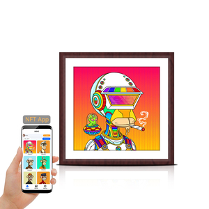 Wall Mount <b>Frame</b> Token Black Nft Art <b>Frames</b> Android Wood Photo Picture Video Wifi Nft Crypto Lcd Display Digital <b>Canvas</b> 33 Inch - Product Image 1