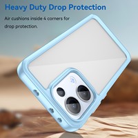 Étui de protection transparent pour OPPO Reno13 Pro A80 A60 4G Find X8 Pro K12 Plus A3 Pro F27 Coque de protection robuste transparente
