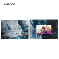 Livret vidéo de 7 pouces pour la publicité, livre vidéo de 7 pouces IPS LCD, boîte de vœux, cadeau vidéo d'usine, meilleure vente