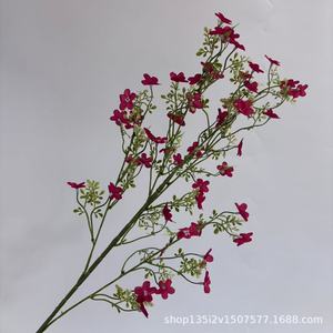Fleurs artificielles Qiye, fleur étoilée à longue tige, fleur en soie, décoration de mariage, ornement pour la maison - Product Image 5