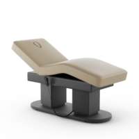 Lit de beauté de luxe à 3 moteurs, lit électrique marron pour extensions de cils, lit médical esthétique, mobilier de salon, lit facial, table de massage