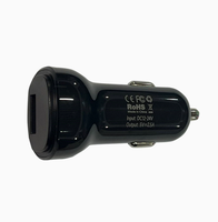 Chargeur de voiture USB mini 12V 24V de haute qualité, vente chaude, 12,5W 5V 2,5A, adaptateur de charge pour téléphone portable, GPS, DVR, OEM, ODM