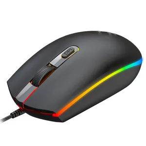 Penjualan Terbaik Terbaru Termurah Desain Optik Rgb Mouse Gaming Kantor USB Kabel Mouse Komputer