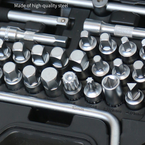Clé universelle pour filtre à <span class=keywords><strong>huile</strong></span> et jeu de douilles pour <span class=keywords><strong>bouchon</strong></span> de carter avec barre en T coulissante pour l'entretien du <span class=keywords><strong>moteur</strong></span> de voiture, kit d'outils de service - Product Image 6
