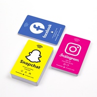 13,56 MHz NFC-Karte Geschäftskarte TikTok-Bewertungskarte Tap-Social-RFID-Visitenkarten