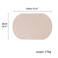 Tapis de table en silicone souple pour enfants, sans BPA, pour bébés, antidérapant, pour la table à manger, tapis de repas