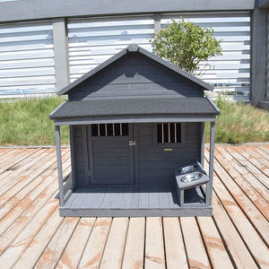 Casa de Lujo para Mascotas, Caseta de Madera para Perros al Aire Libre, Casa de Madera para Mascotas, Jaulas y Transportadores para Mascotas, Ocio Sostenible - Product Image 3