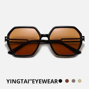 Óculos de Sol UV400 de Proteção em Estoque para Atacado - Óculos de Sol Grandes de Luxo de Alta Qualidade para Homens e Mulheres em Formato Retangular - Product Image 4