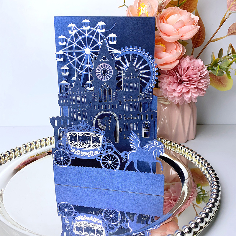 60% de descuento en tarjeta de boda [Azul]