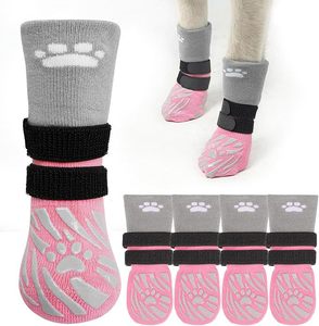 Calcetines Impermeables Antideslizantes para Mascotas, Protectores de Patas para Perros Medianos y Grandes, Universales para Perros y Gatos, Venta Caliente Transfronteriza - Product Image 4