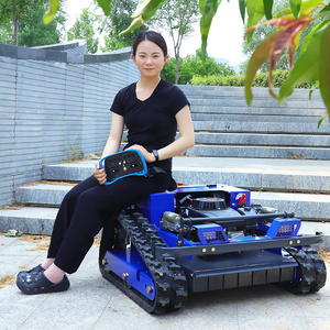 Cheapest Rubber Crawler Lawn Mower Brand Engine <b>Mini</b> <b>Robotic</b> Lawn Mower for Garden Lawn - Product Image 1