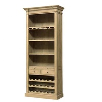 Meubles de salle à manger en bois massif français de haute qualité, armoire de bar à vin haute