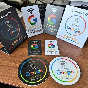 Soporte de Exhibición con Código QR Personalizado, Chip NFC, Sin Contacto, para Tarjetas de Regalo de <span class=keywords><strong>Google</strong></span> <span class=keywords><strong>Play</strong></span>, Reseñas de <span class=keywords><strong>Google</strong></span>, con Función Tap - Product Image 6