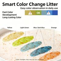 Litière pour chat en tofu à changement de couleur PH, faible poussière, forte absorption, jetable, sable écologique pour chat, ODM, parfum personnalisé, distributeurs de produits pour animaux de compagnie, vente en gros