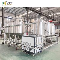 MICET 50L 100L Nano équipement de brassage de bière 3 navires brasserie tout-en-un Mini équipement de fermentation de brasserie pour restaurant à la maison