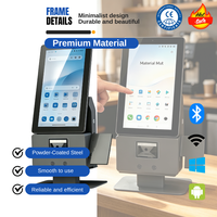 Système de caisse automatique pour table, borne de paiement, terminal POS tout-en-un Android 15,6 pouces avec lecteur de codes-barres intégré, pharmacie