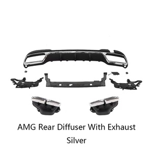 Kit de Carrocería para Automóvil, Piezas de Automóvil, Difusor Trasero con Tubo de Escape para <span class=keywords><strong>Mercedes</strong></span> <span class=keywords><strong>Benz</strong></span> Clase <span class=keywords><strong>E</strong></span> W212 2010-2013 a 2014 Amg, de Antiguo a Nuevo - Product Image 3